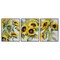 Stupell Industries Blooming Country Sunflowers 3pc Framed Giclee Wall Art Set Design by Theresa Troise Heidel